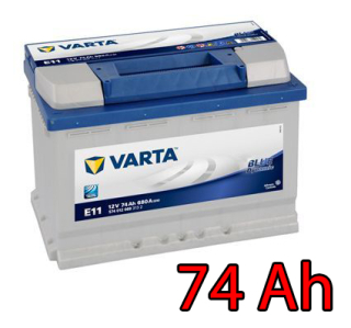 Baterie VARTA BLUE Dynamic 74 Ah, 574012, E11